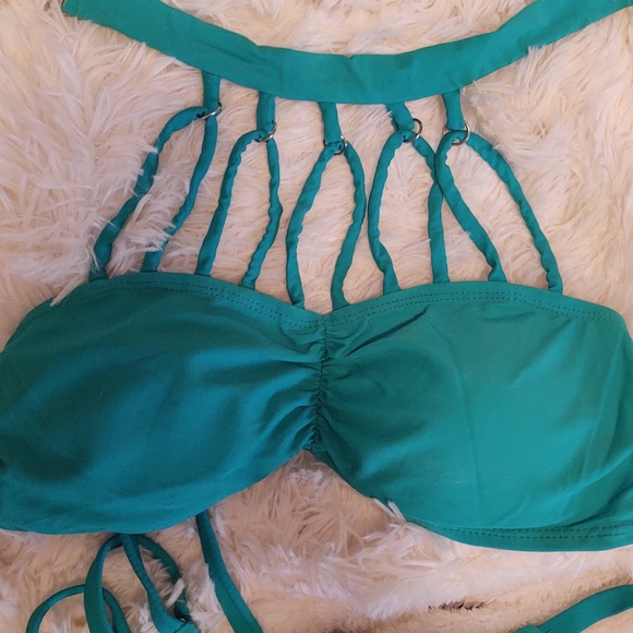 Caged Jade Bikini - Picture 2 of 5